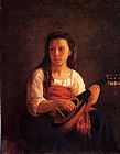 Mary Cassatt Famous Paintings - The Mandolin Player
